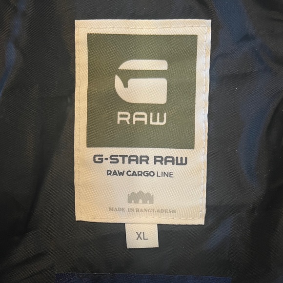 G-Star RAW Aero Quilted Hooded Overshirt. XL. Black. - Picture 4 of 7